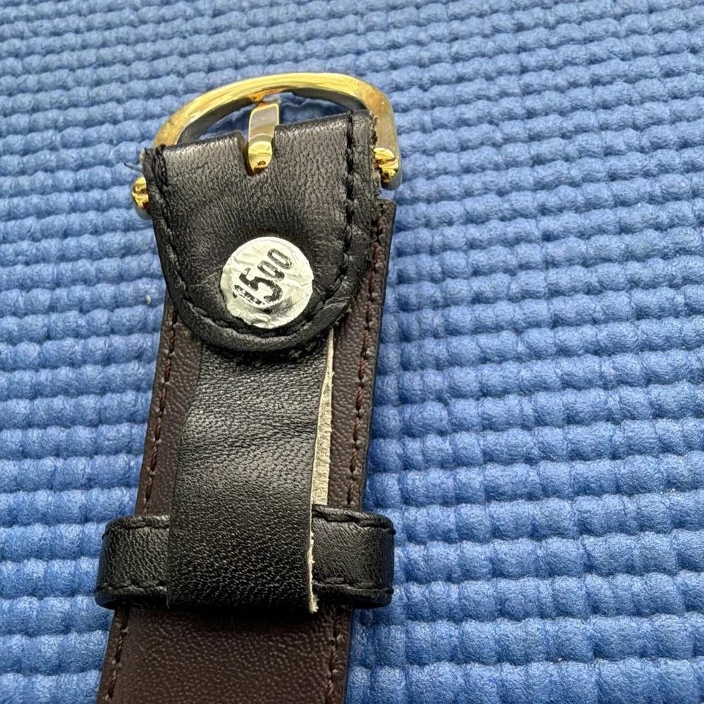 Christian Dior Fullgrain Analine Cowhide Leather Belt (Style 218680, Size 42/105